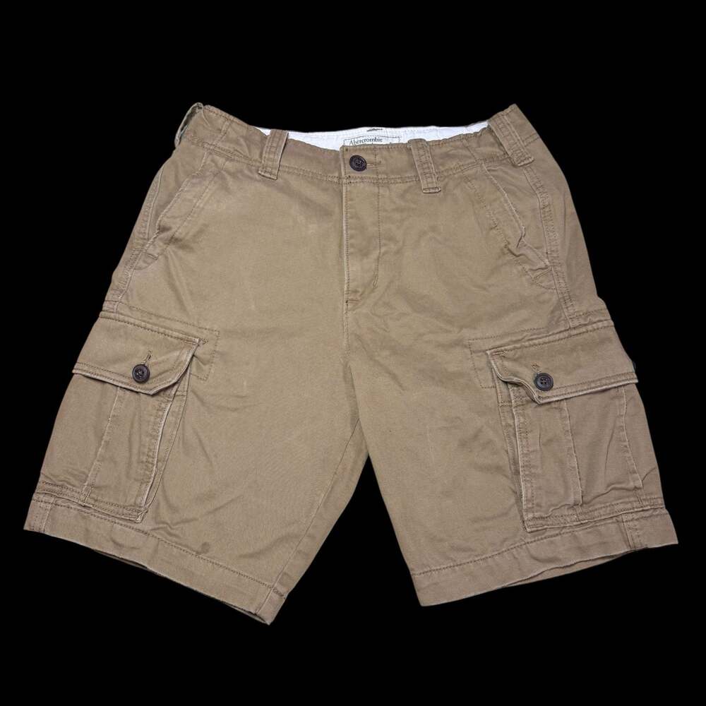 Abercrombie & Fitch Vintage Tan Cargo Shorts Size 29